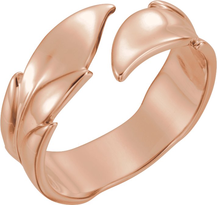 14K Rose Leaf Ring