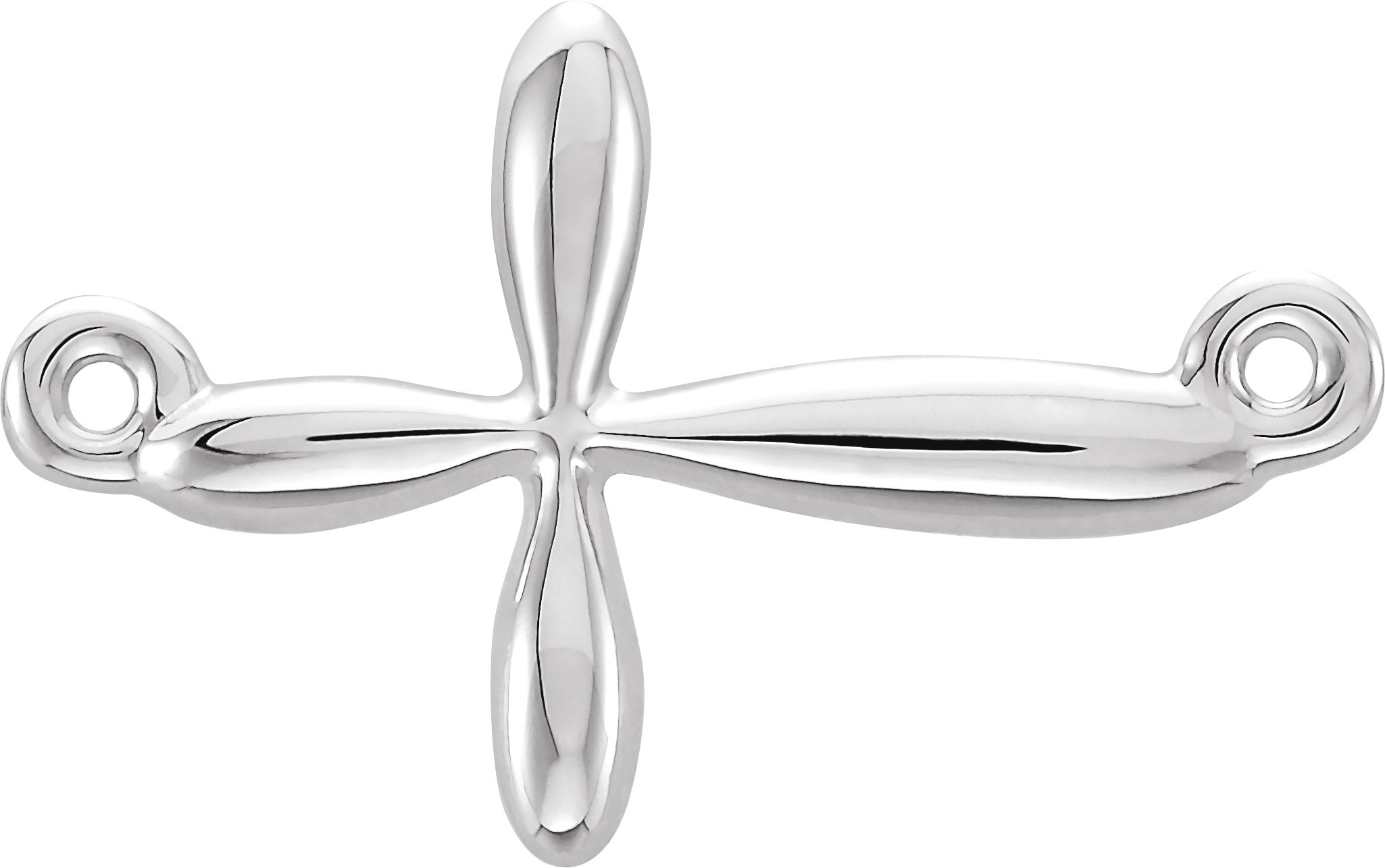 Sideways Cross Necklace or Center