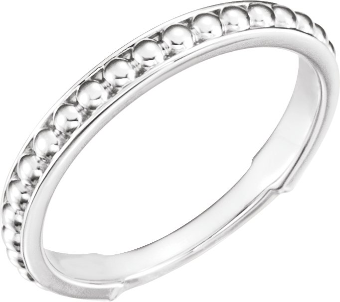 Sterling Silver Stackable Bead Ring