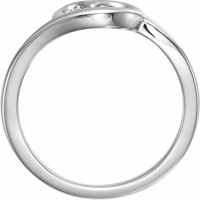 Sterling Silver Heart Youth Ring 
