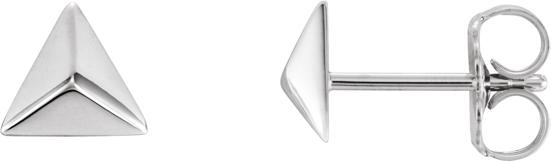 Platinum Pyramid Earrings Ref. 12620239