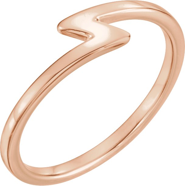 14K Rose Stackable Ring