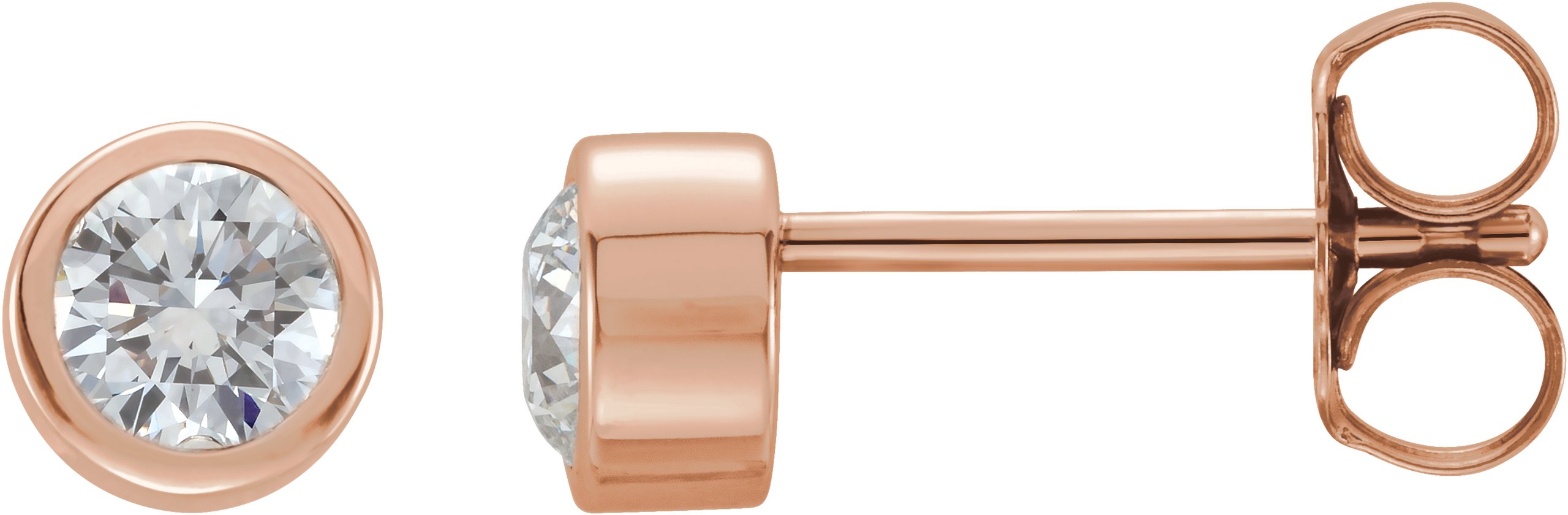 14K Rose 1/3 CTW Diamond Earrings