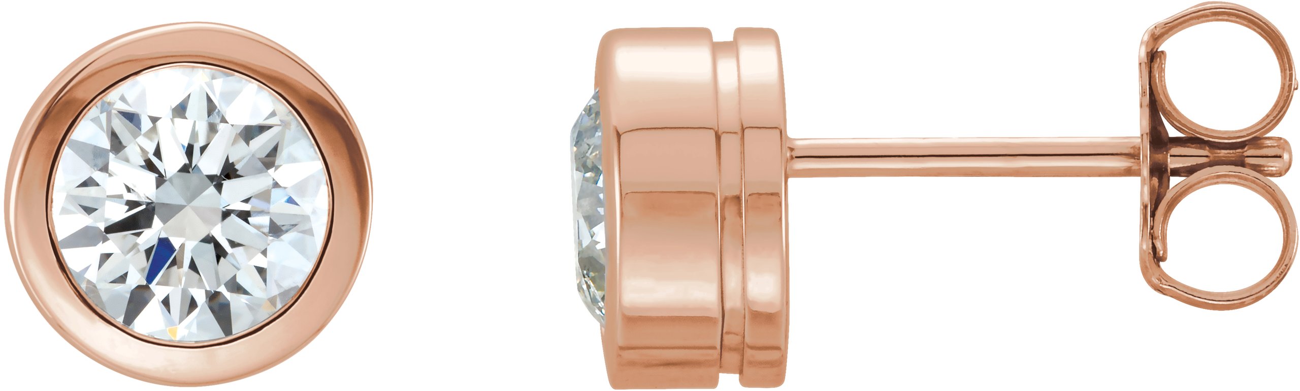 14K Rose .50 CTW Diamond Earrings Ref 9894497
