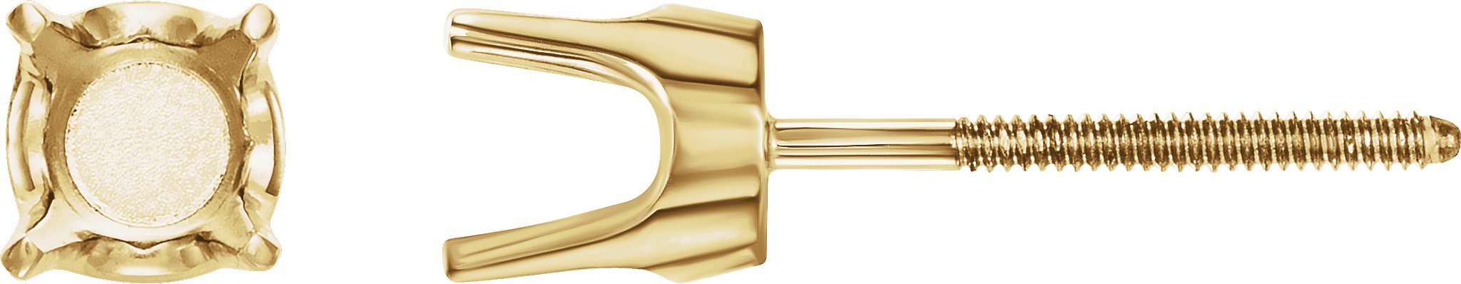 Round 4-Prong Stud Earrings