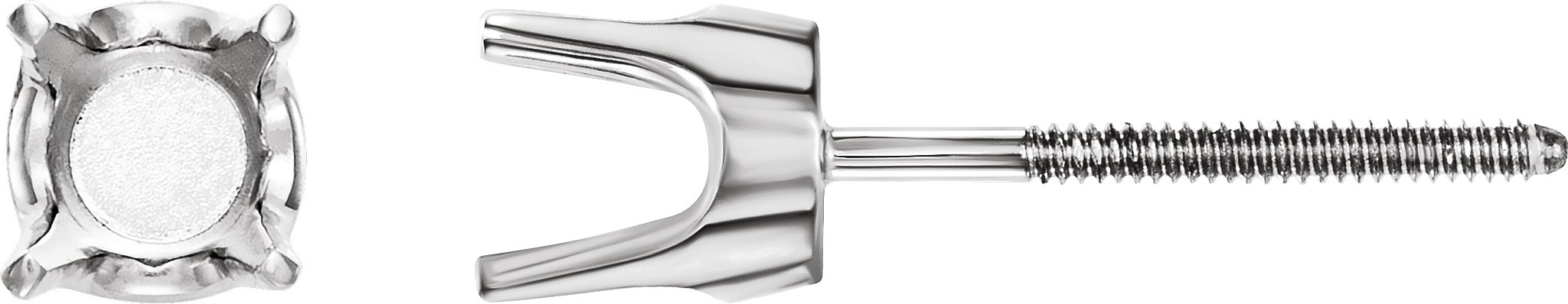 Round 4-Prong Stud Earrings