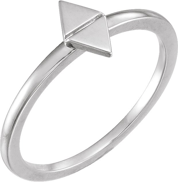 Sterling Silver Geometric Stackable Ring