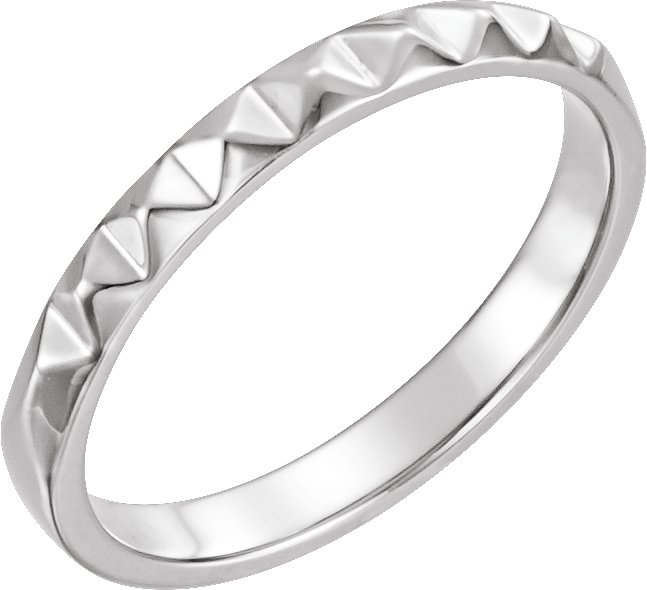 Sterling Silver Stackable Pyramid Ring