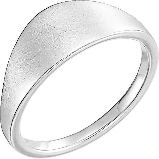 Sterling Silver 21x7 mm Geometric Signet Ring