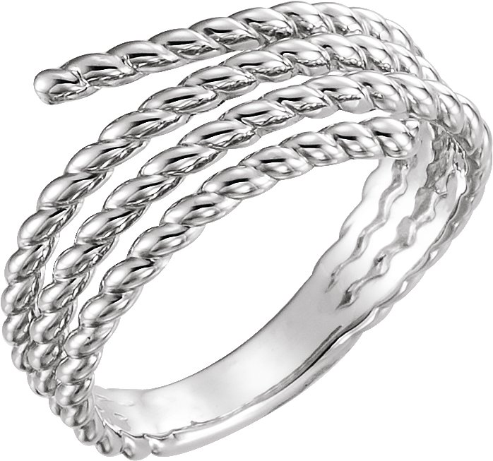 Sterling Silver Rope Ring