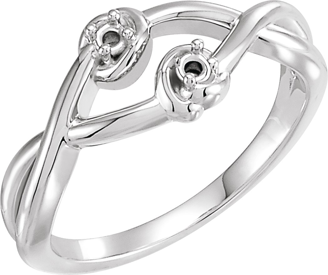 Accented Double Knot Ring