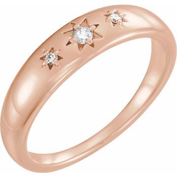 14K Rose .05 CTW Diamond Starburst Ring Ref. 12619752