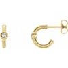 14K Yellow .125 CTW Diamond Hoop Earrings Ref. 12610203