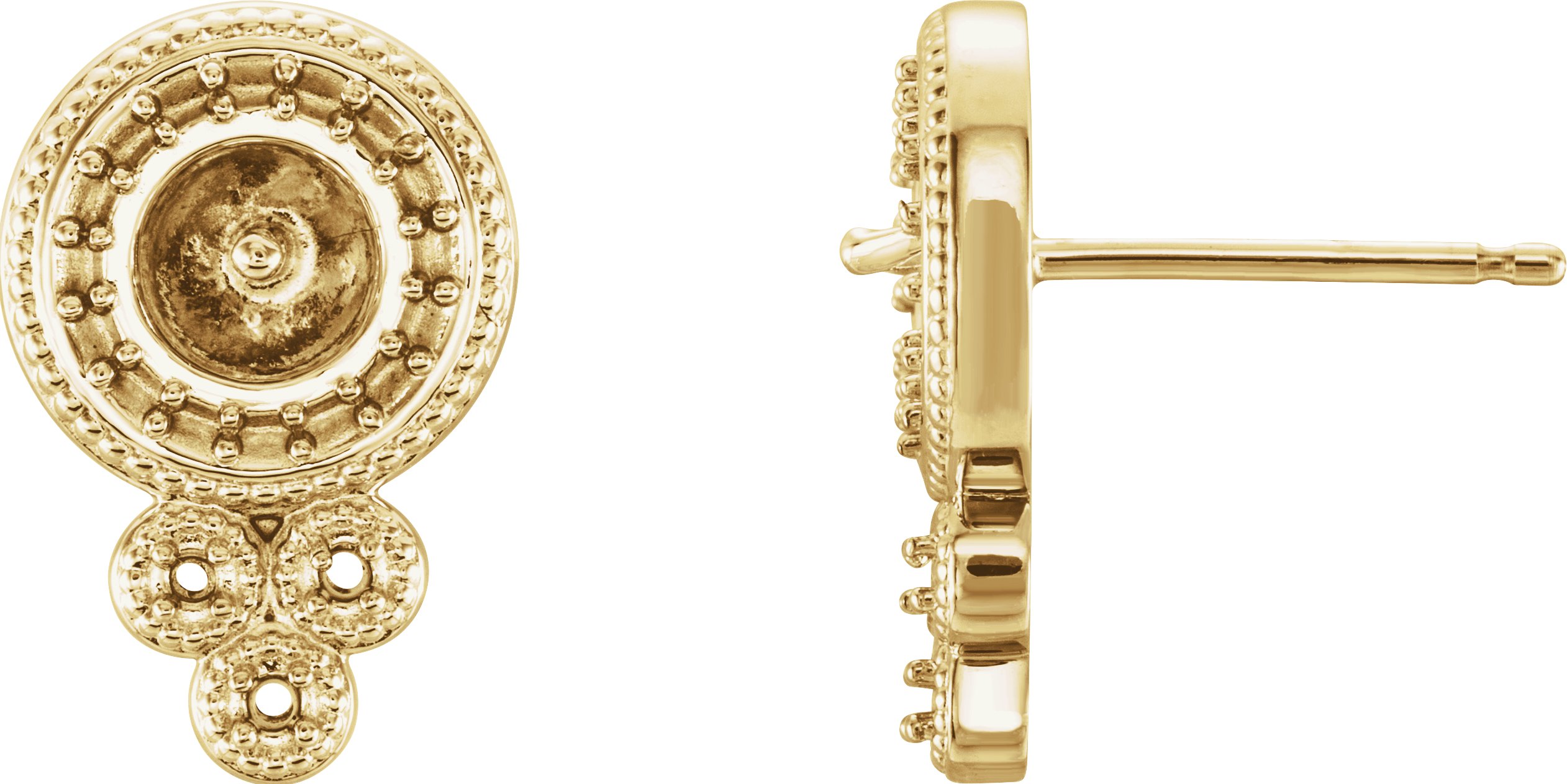 Granulated Pearl Earrings