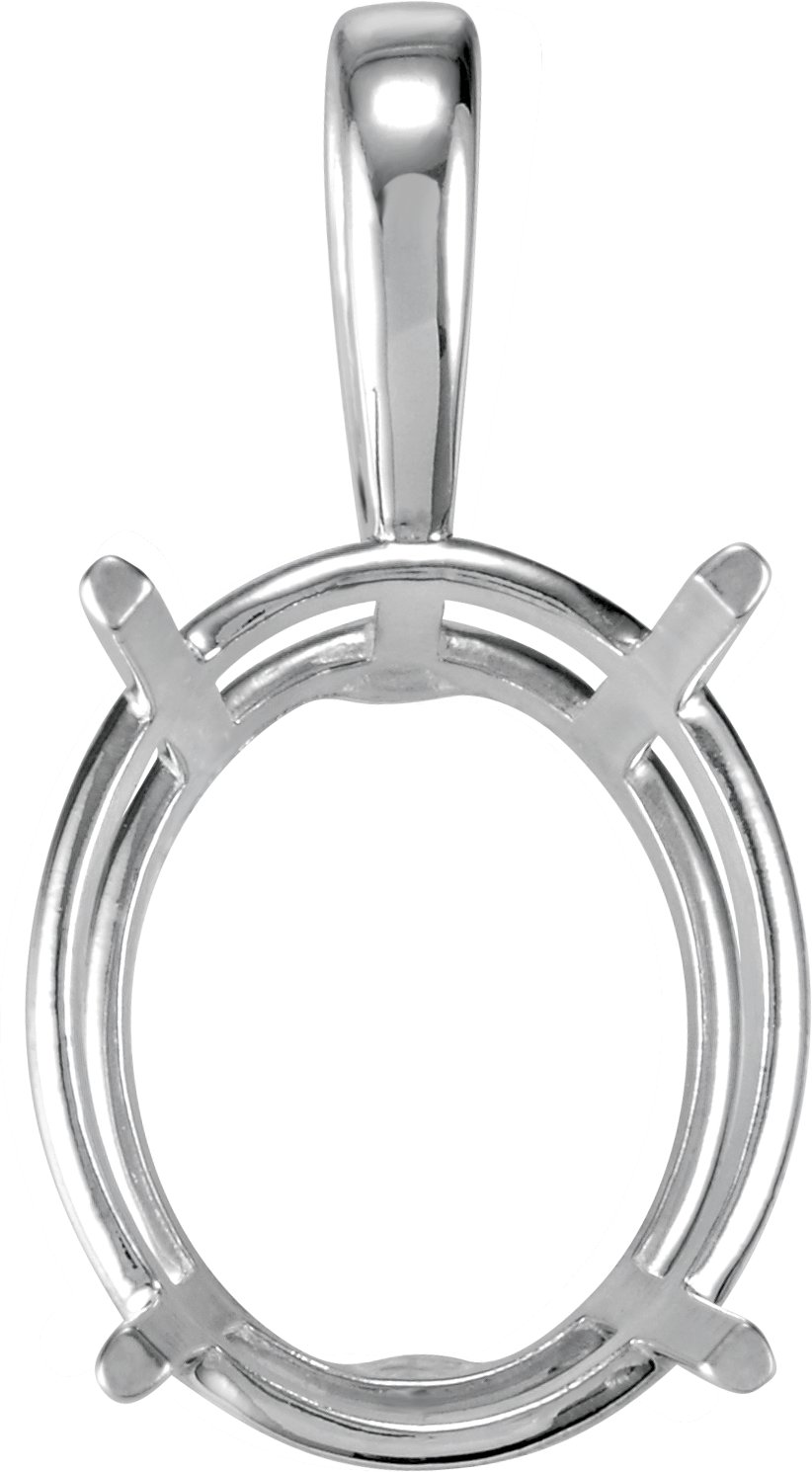 Oval Solitaire Pendant