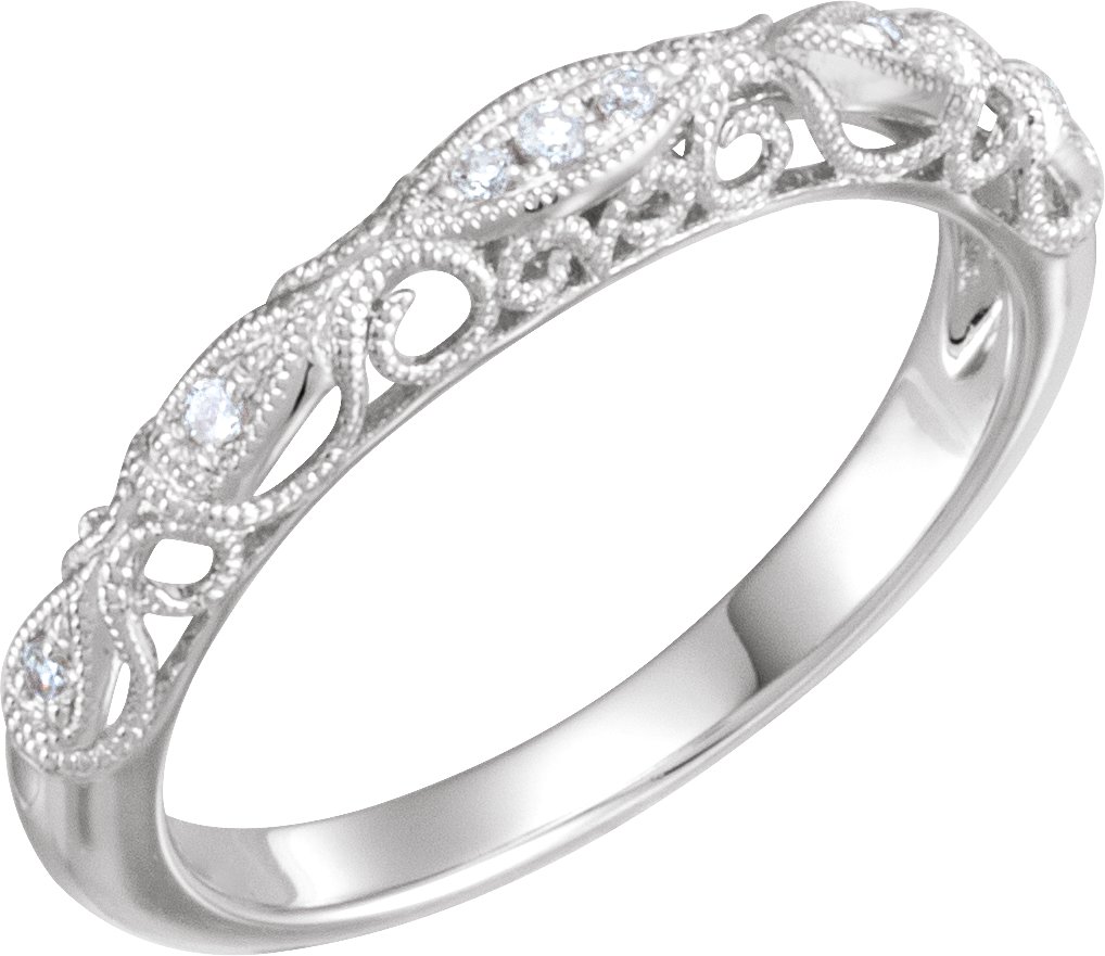 Platinum 1/5 CTW Diamond Matching Band 