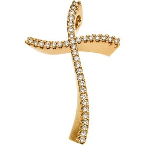 Diamond Cross Pendant .38 CTW Ref 328015