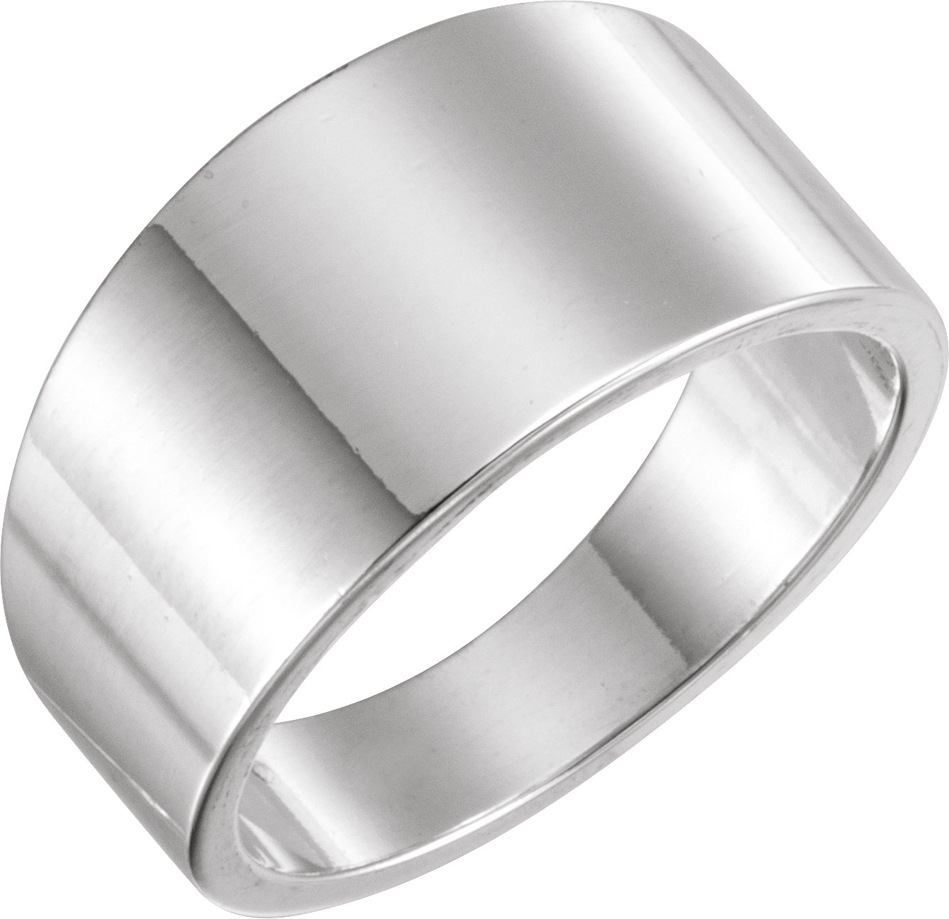 Sterling Silver 11 mm Tapered Band Size 11