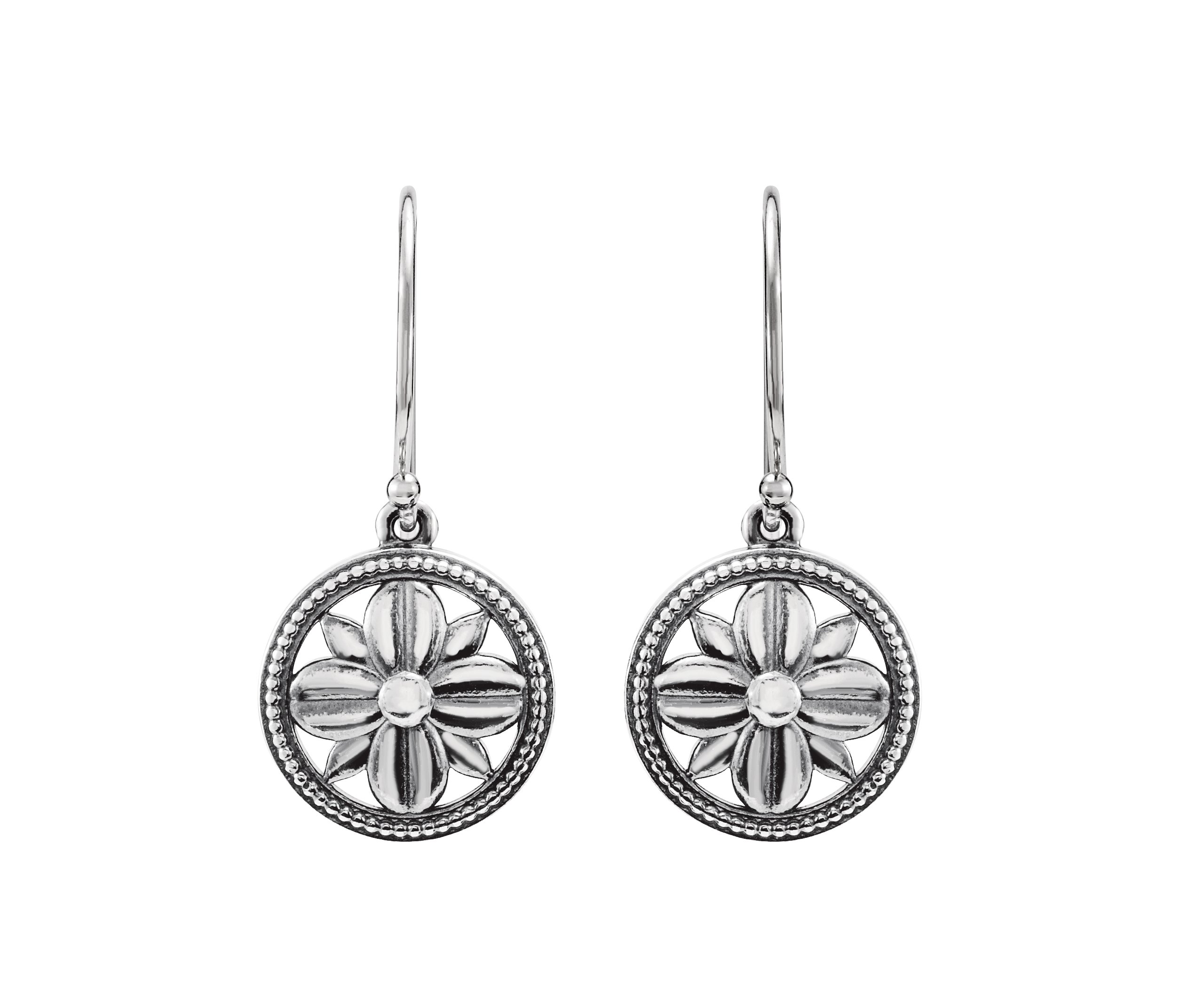 Alternative view of Filigree Floral Earrings