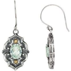 Quartz Victorian Style Earrings or Mounting