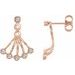14K Rose 1/6 CTW Natural Diamond Earrings