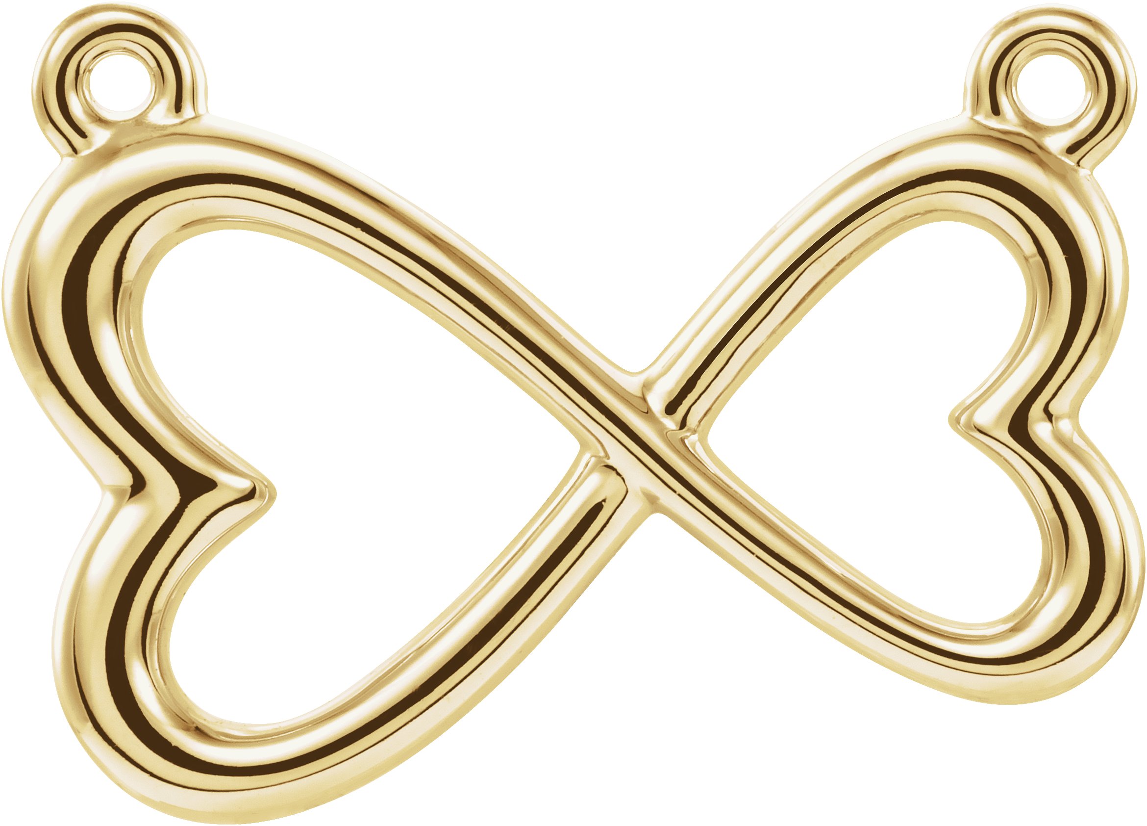 Infinity-Inspired Heart Necklace or Center