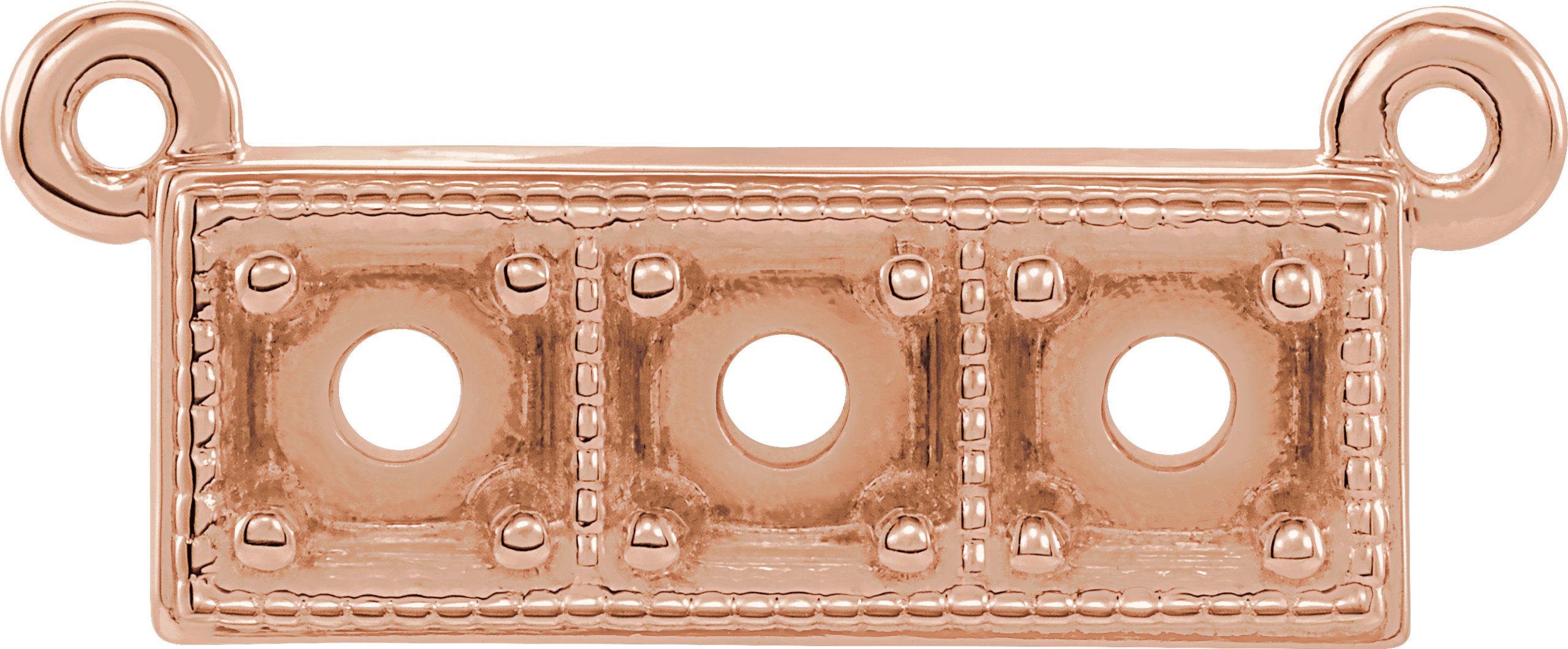 Three-Stone Bar Necklace or Center