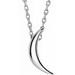 Sterling Silver Crescent 16-18