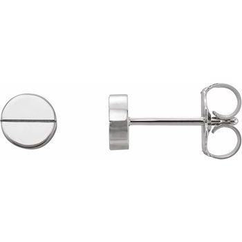 Platinum Geometric Earrings Ref. 12978584