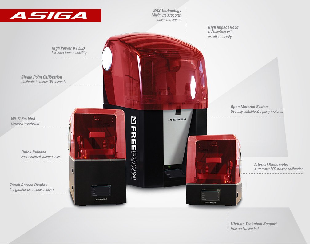 Asiga 3D Printers 3D Printed Jewelry Wax 3D Printers Stuller