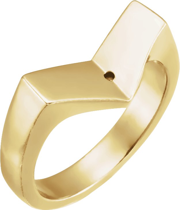 18K Yellow Peg Shank