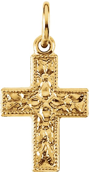 Floral Cross Pendant