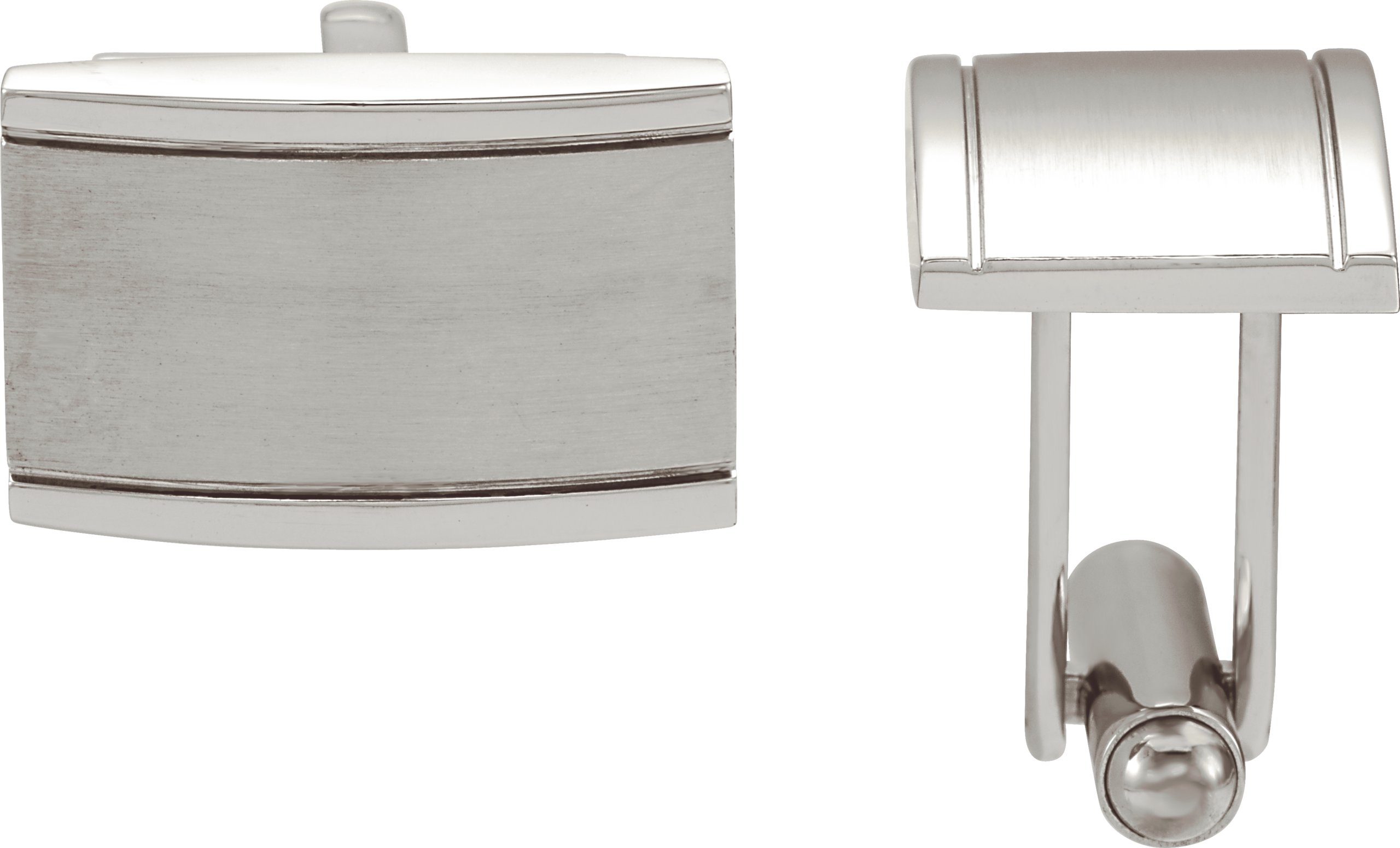 Metal Fashion | Stainless Steel Rectangular Cuff Links