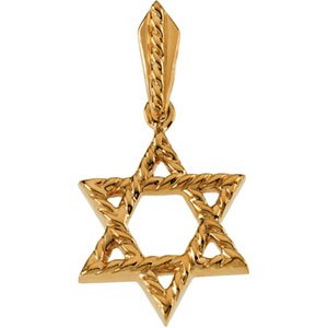 Star of David Pendant 20.5 x 17.75mm Ref 893154