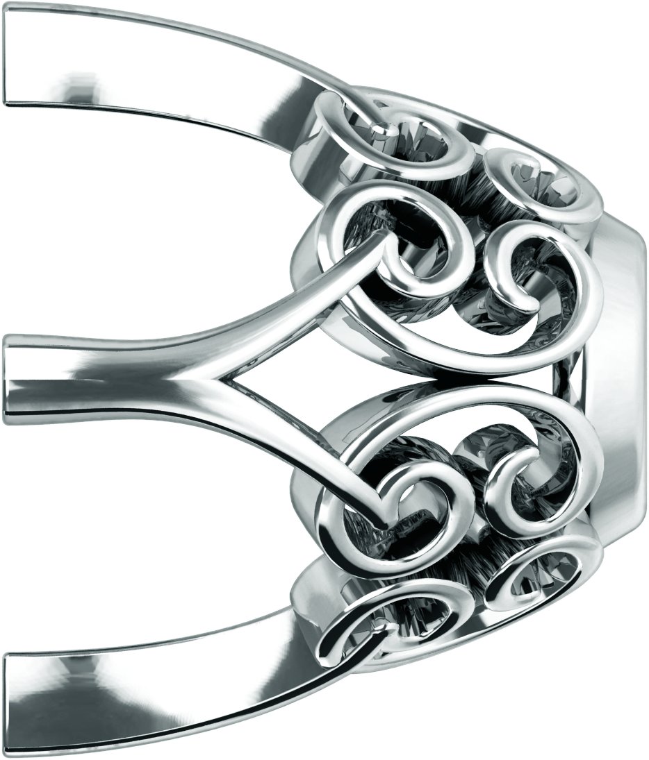 Lace-Style Scroll Earring Setting