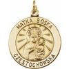 Round Matka Boska Medal 15mm Ref 125658