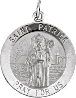 St. Patrick Medal Necklace or Pendant