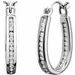 14K White 13.7 mm 1/3 CTW Natural Diamond Inside-Outside Hoop Earrings