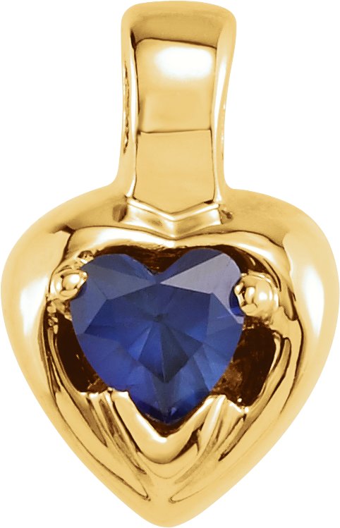 Heart 3-Prong V-End Pendant
