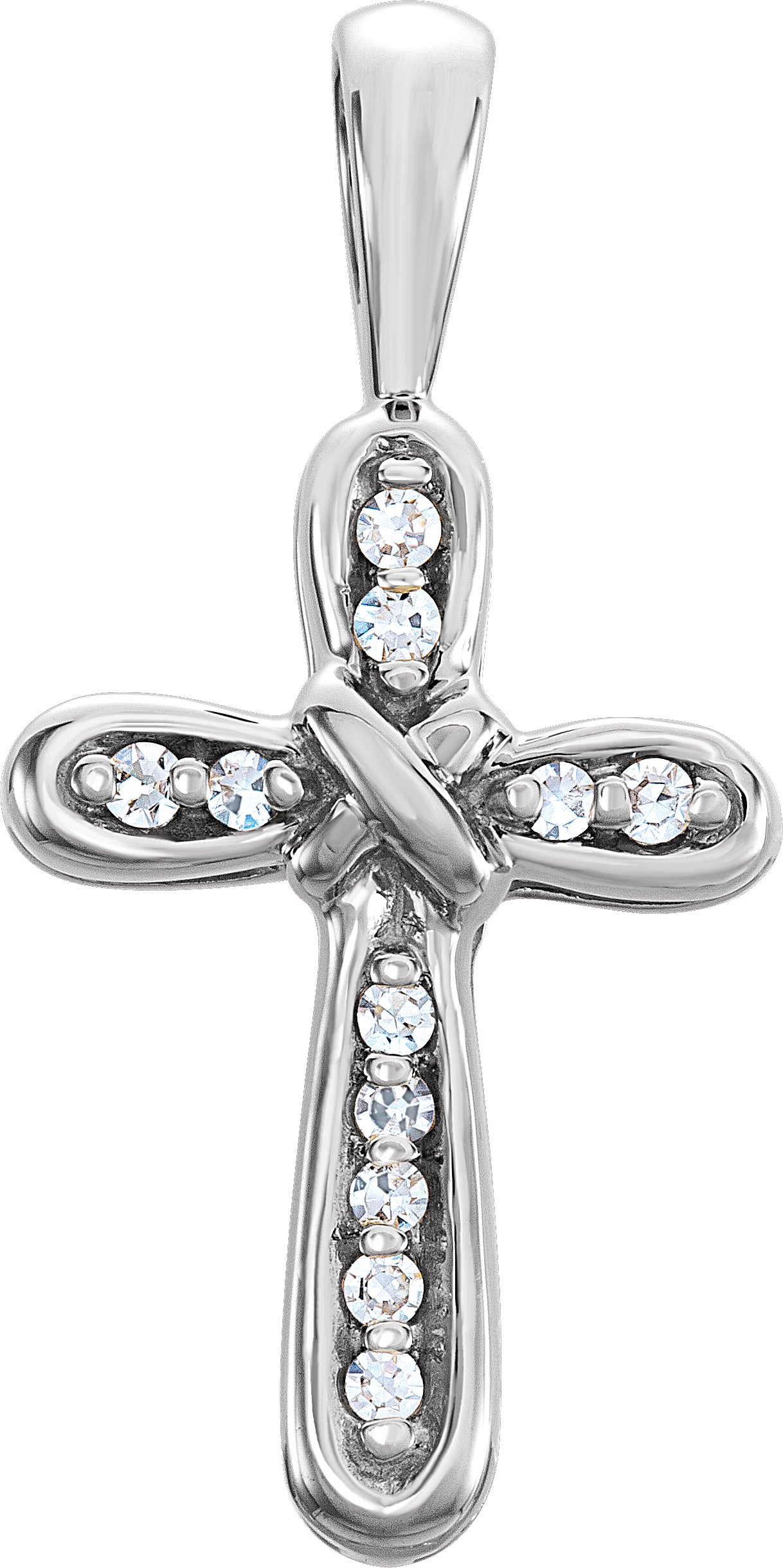 Cross Pendant with Diamond 15 x 10mm .05 CTW Ref 654324