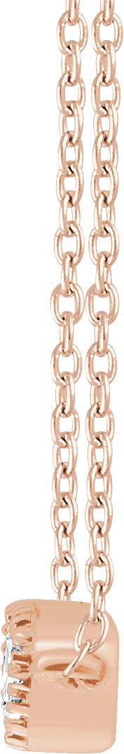 1/5 CTW Natural Diamond Bar 16-18" Necklace view 2