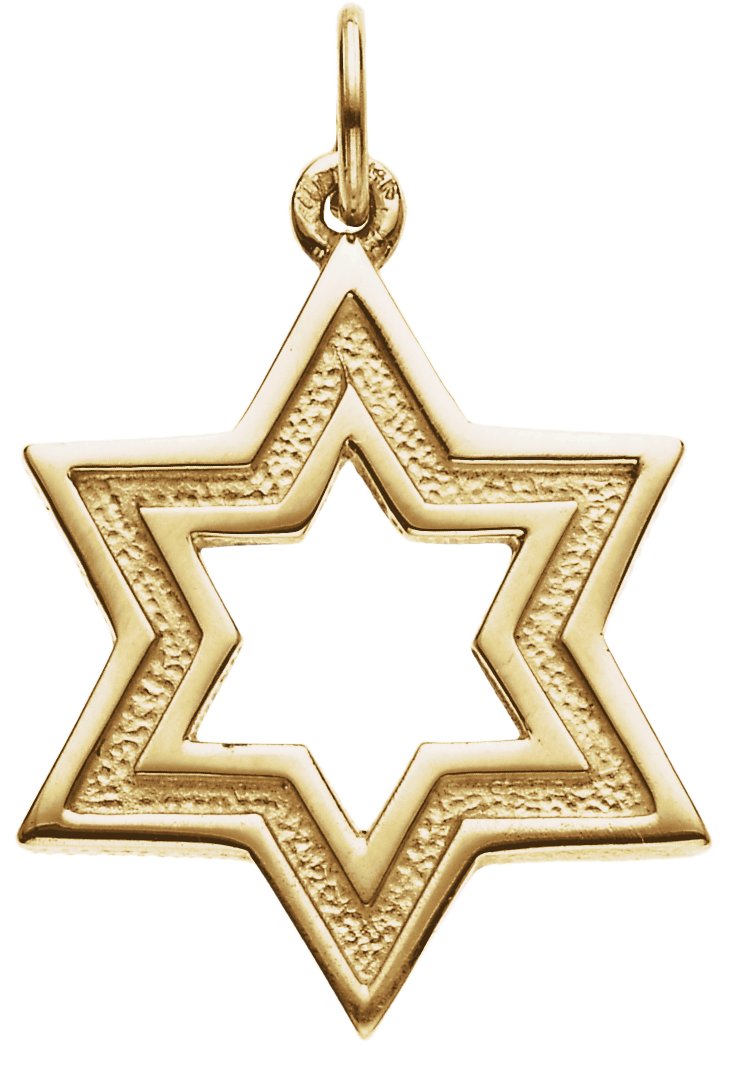 Star of David Pendant 20.25 x 18mm Ref 232673