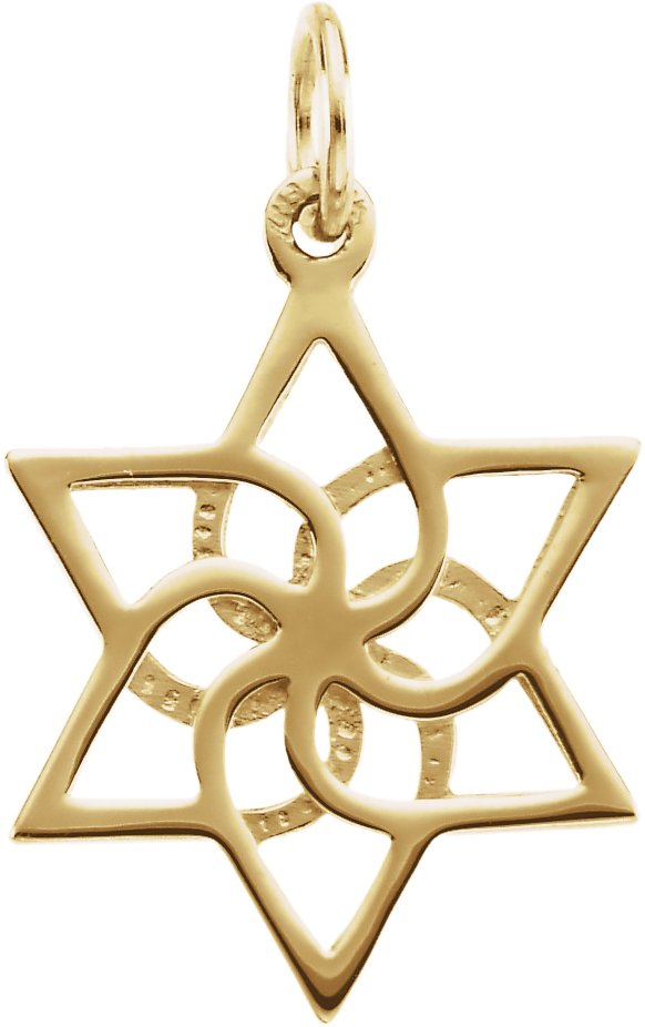 Star of David Pendant 16.5 x 14.75mm Ref 641696