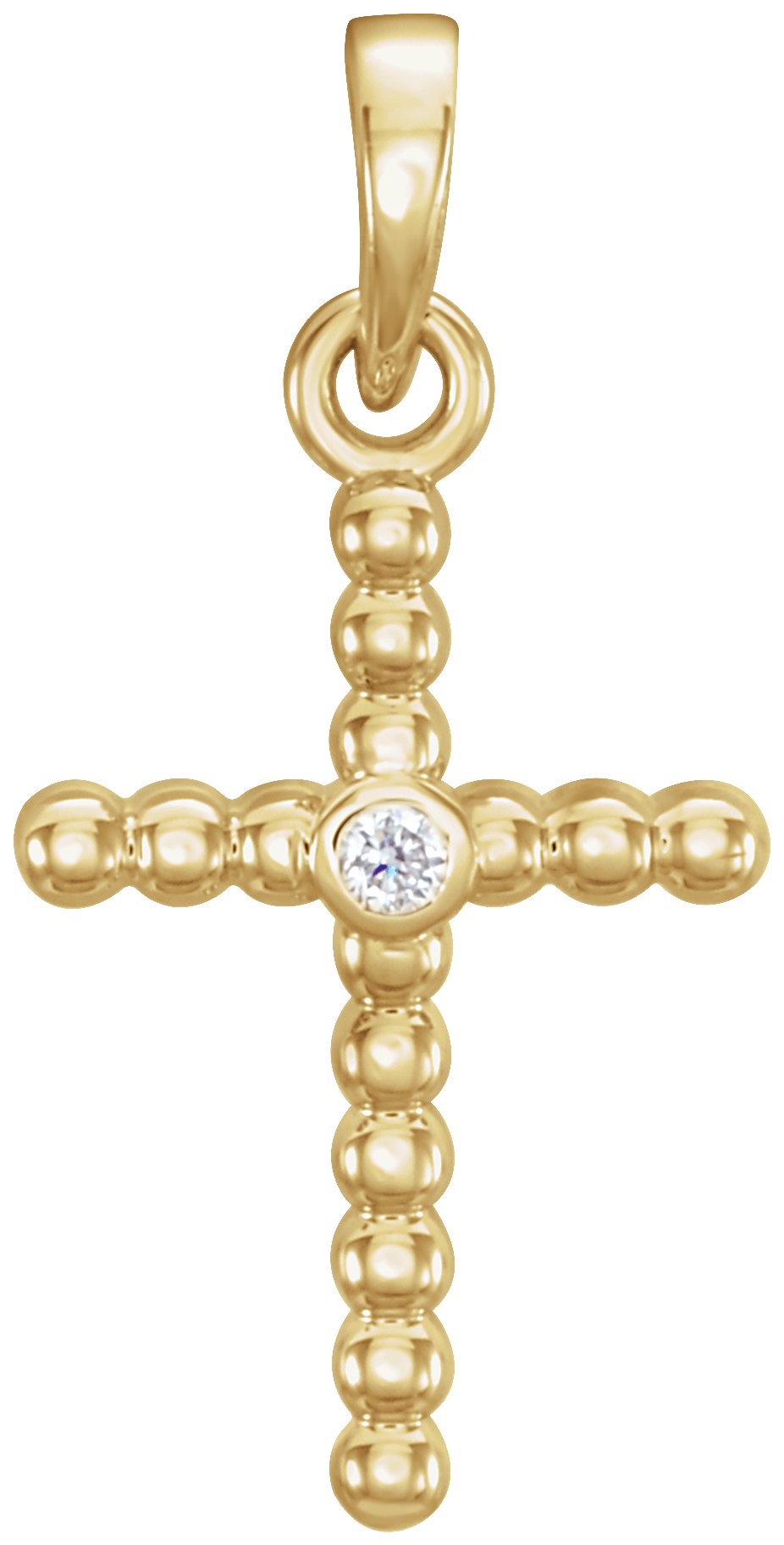 Beaded Cross Pendant