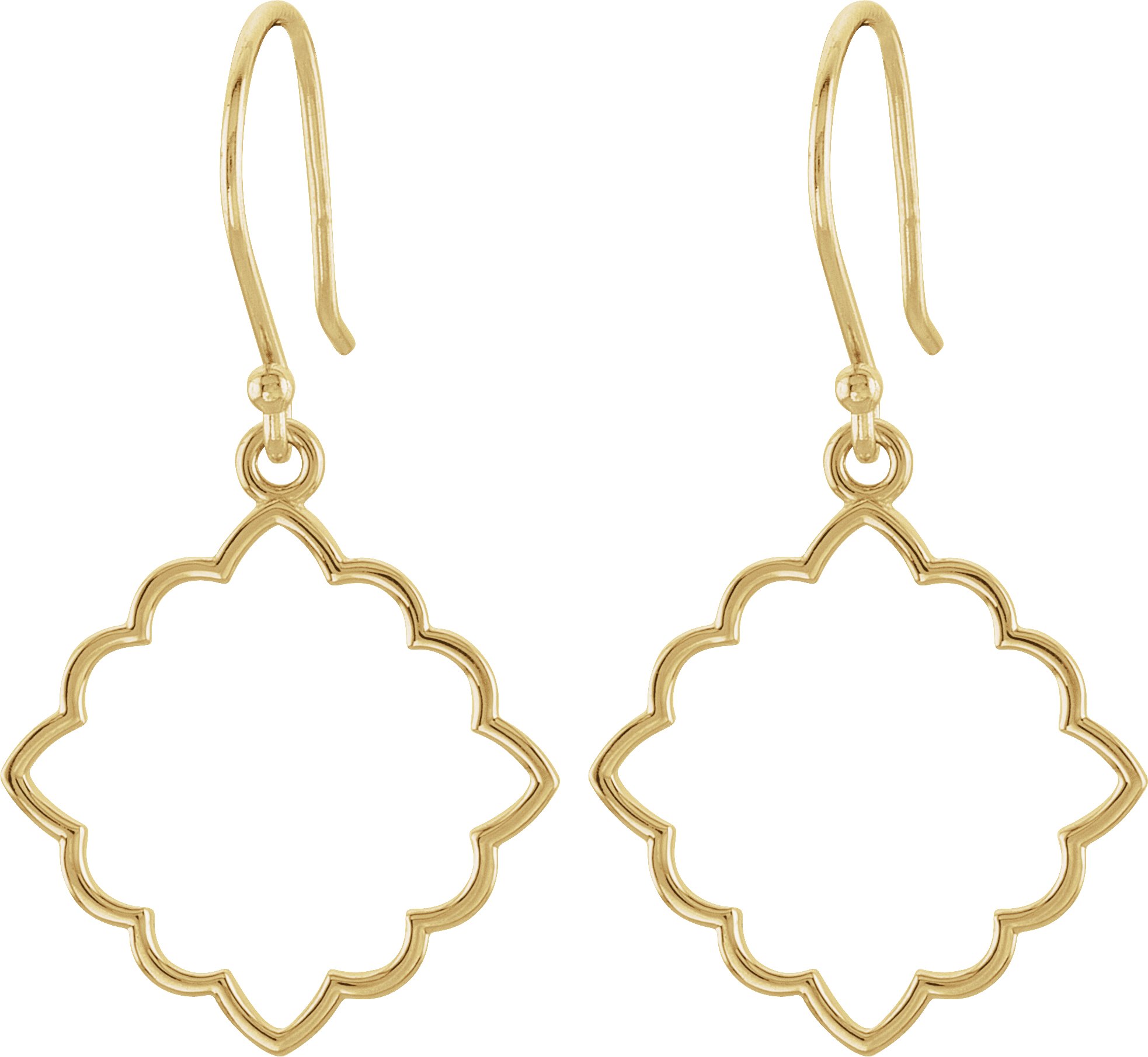 14K Yellow Decorative Earrings