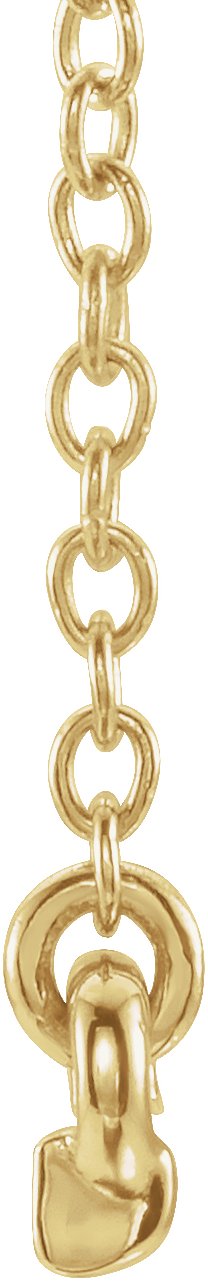 14K Yellow .07 CTW Petite Diamond Bar 16-18 Necklace