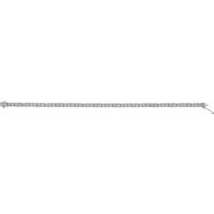 Sterling Silver 1/2 CTW Diamond Line 7.25" Bracelet