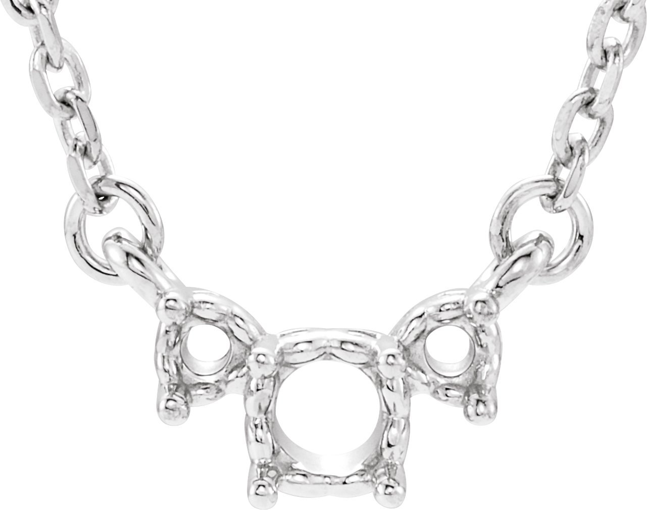 Three-Stone Necklace or Center