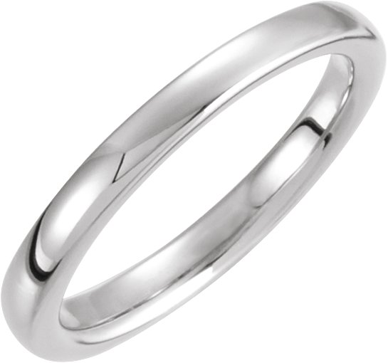 14K White Solstice Solitaire® #4=.25-.33 CT Tapered Bombé Matching Band