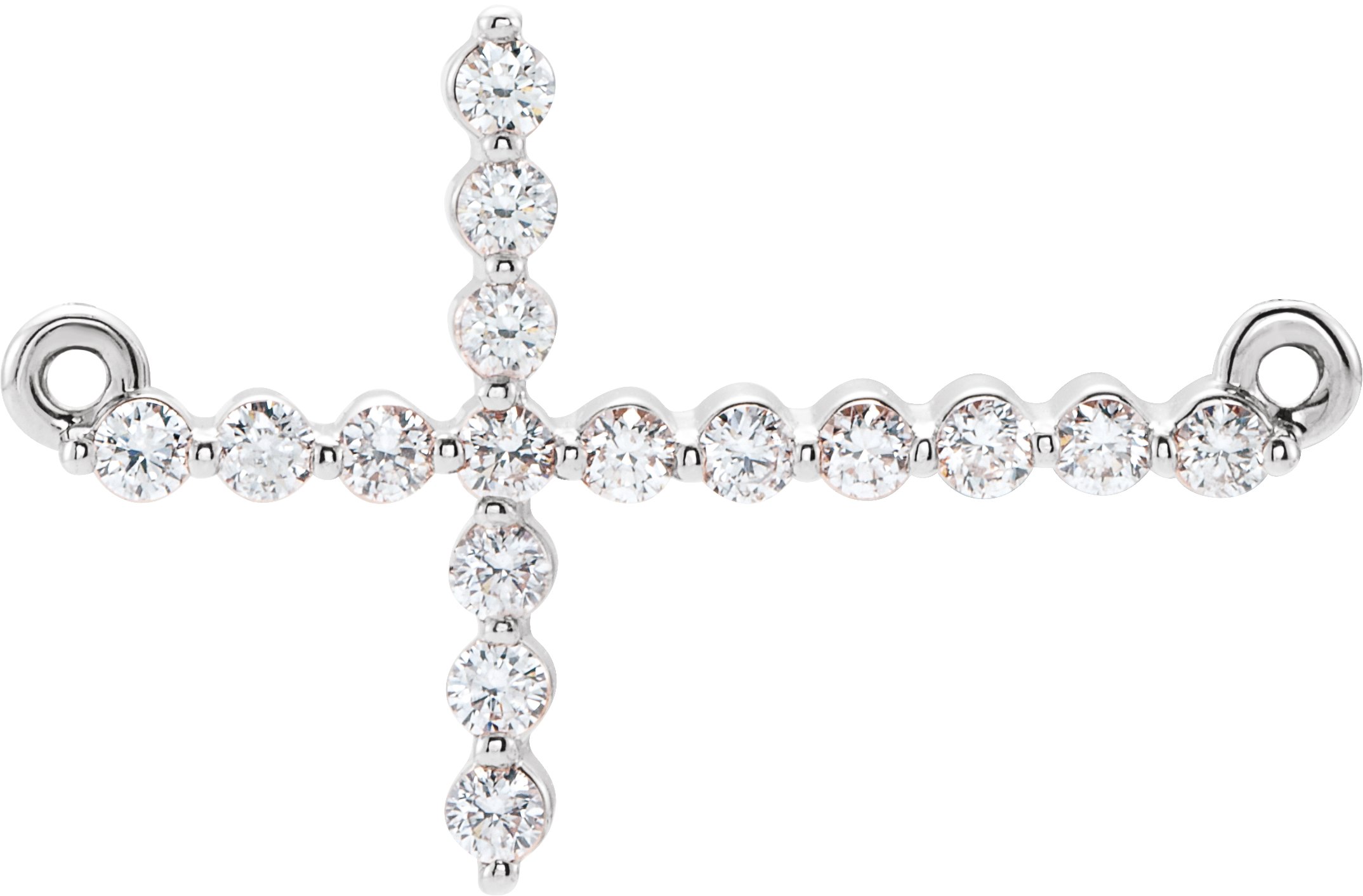 Sideways Cross Necklace or Center